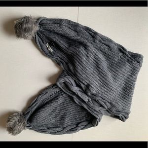 Reiss oversized cableknit scarf